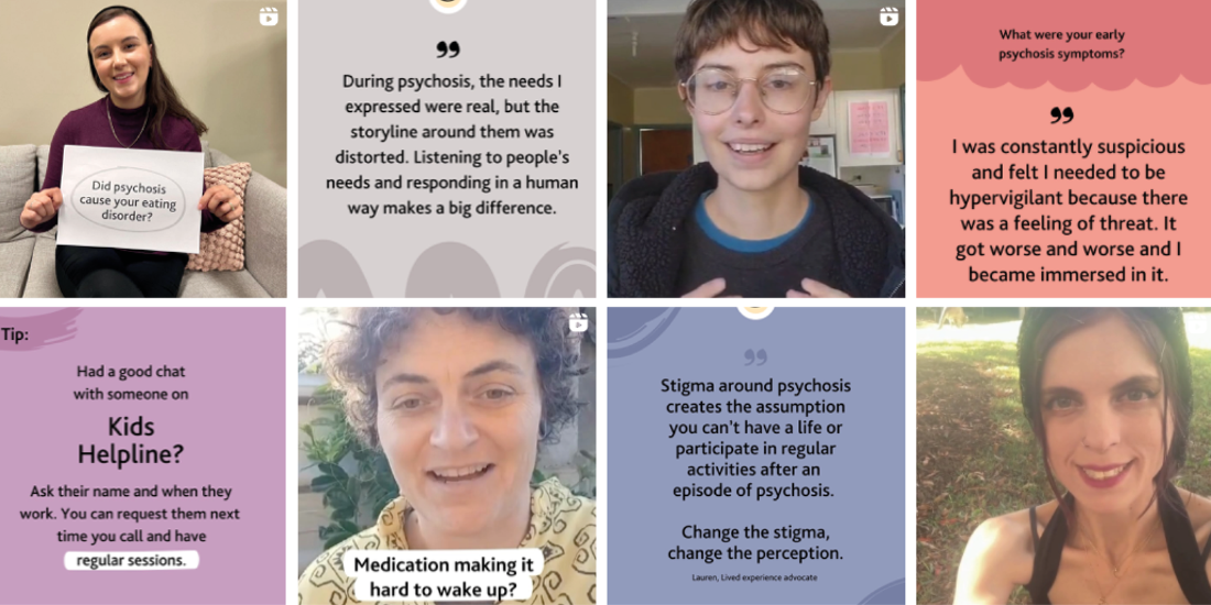 Psychosis Understood — Orygen / AEPCC lived-experience Instagram